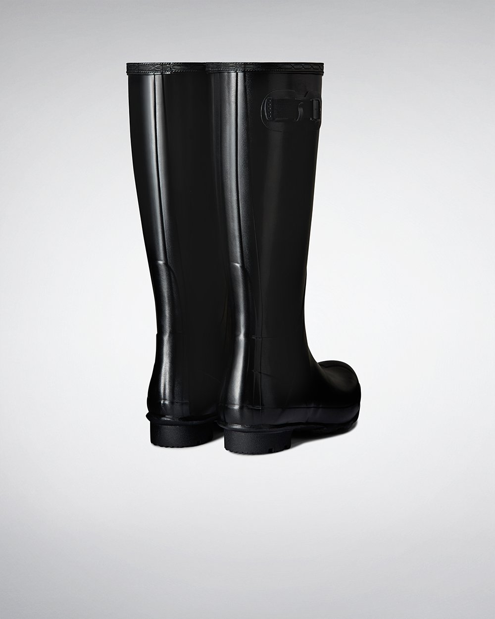 Men Hunter Norris Field | Tall Rain Boots Black | NZ-83175-XPWZ